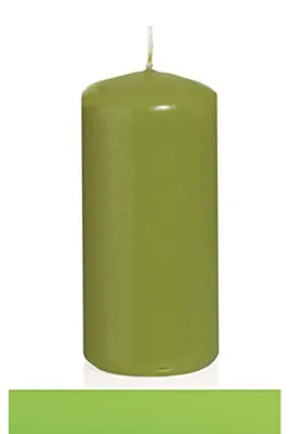 Produktbild von Kerzen Stumpenkerzen Apfelgrün 150x70mm RAL Qualität 12 Stück