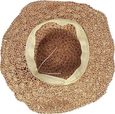 Produktbild von Famanu Sonnenhut Damen - Sommerhut - Strohhut UV - Strandhut - Hut für Erwachsene