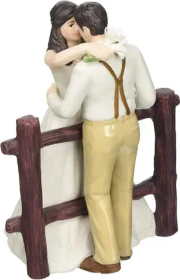 Produktbild von Famanu Cakefigur Hochzeitspaar - handgemalt, rustikal