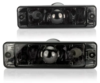 Produktbild von Frontblinker Blinker Klarglas SCHWARZ Standlicht für VW Golf 1 2 Polo 86C Jetta