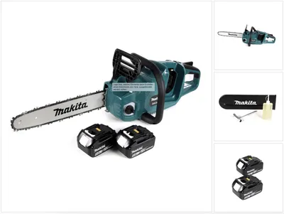 Zdjęcie produktu dla Makita DUC 355 T2 akumulatorowa pilarka łańcuchowa 36V ( 2x18V ) bezszczotkowa 35 cm + 2x akumulator 5,0 Ah - bez ładowarki