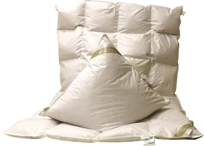 Produktbild von Set Daunendecke Daunenbett Bettdecke 4x6 155x220 cm 100% neue Daunen + Kissen
