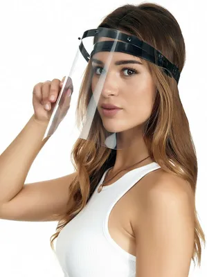 Image de Ecran facial Ecran de protection blanc et 2 écrans supplémentaires - Noir