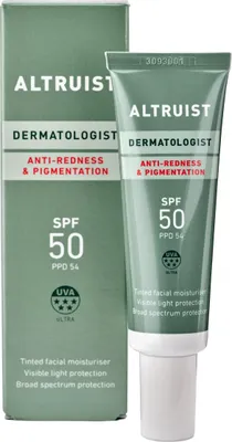 A product shot of a sunscreen tube and its packaging.