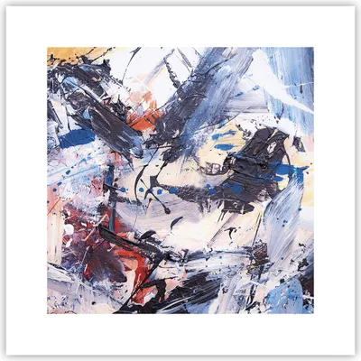 Produktbild von Poster - Poster ohne Rahmen - Abstraktion verschüttet Farben - 30x30 cm - Wand Bild - Wanddeko - Wandbilder - Kunstposter - Wandposter - Bilder - Kunstdruck - Wanddekoration - P2XAC30x30-4383