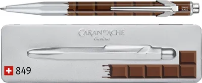 Image de CARAN D'ACHE Stylo à bille rétractable 849 CHOCOLAT