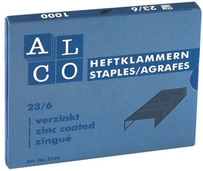 Produktbild von Heftklammern Stahl verzinkt 6/4 VE=10x2000 Stück