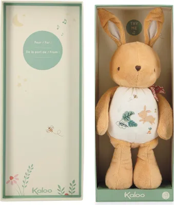 Immagine prodotto di Peluche musicale Kaloo bunny - peluche in materiale riciclato