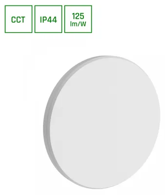 Produktbild von PIATTA LED Wandleuchte Außen Ø120mm 9W CCT IP44 Weiß