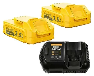 Immagine prodotto di Batteria di ricambio da 20V - Batteria agli ioni di litio per utensili elettrici - 3500mAh/9000mAh - Compatibile con DCBP034, DCBP520, DCB606, DCB609, DCB200, DCB182 - Ricaricabile - Colore: beige