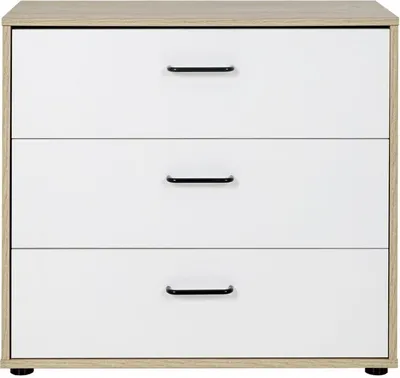 Zdjęcie produktu dla Komoda 3-szufladowa, szerokość 81 cm - ERWAN