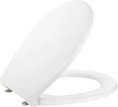 Produktbild von VIGOUR Clivia V2 WC-Sitz für Stand-WC ohne Absenkautomatik mit Edelstahl-Scharnier, weiß