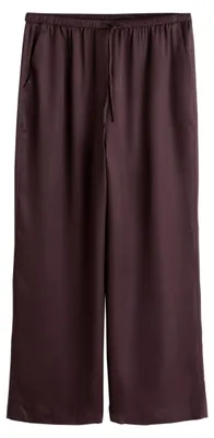 Produktbild von NEXT Damen Hose mit weitem Bein und Satin-Bindegürtel