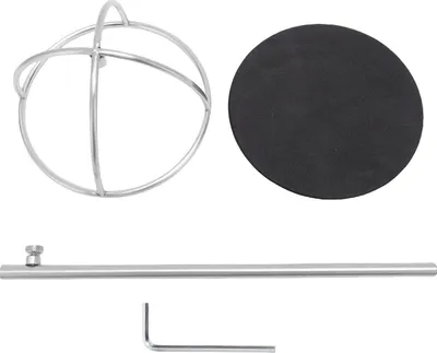 Immagine prodotto di Portacappelli da tavolo, regolabile in altezza, metallo, cavo, espositore tridimensionale per Beach Cowboy Winter, argento