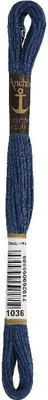 Produktbild von Anchor Sticktwist 8m, dunkelstahl, Baumwolle, Farbe 1036, 6-fädig