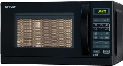 Zdjęcie produktu dla Sharp AGD R-642 BKW - Blat roboczy - Grill mikrofalowy - 20 l - 800 W - Wbudowany wyświetlacz - LED