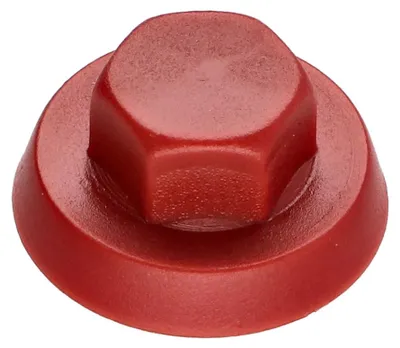 Produktbild von Kappe Sechskantkopf Polyethylen RAL3009 oxidrot für Bohrschrauben oder Blechschrauben Ø 4,8-5,5