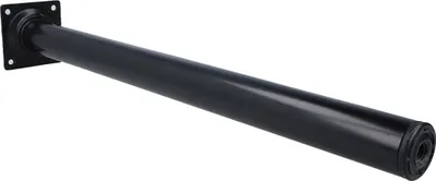 Produktbild von Möbelbein Tischbein Möbelfuss ø30mm rund Schwarz Sofafuss Bettstütze Metall Tischstütze 600mm Höhe