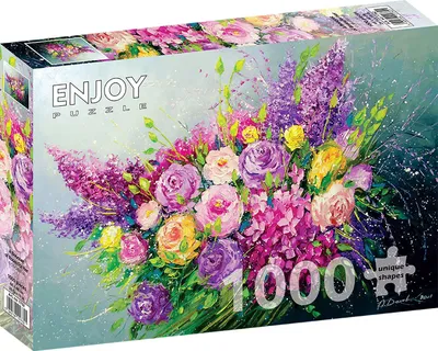 Obrázok produktu pre Puzzle 1000 dielov Enjoy – Kytica ruží pre ňu