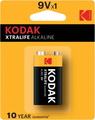 Zdjęcie produktu dla Kodak Xtralife, Jednorazowa bateria, 9V, Alkaliczny, 9 V, 1 szt., 460 mAh