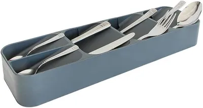 Produktbild von PolkaHome® Besteckorganizer für Küchenschublade, Besteckkasten, Aufbewahrungssystem Küche, Schubladen-Organizer, Küchen-Organizer (5