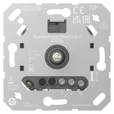 Productafbeelding van JUNG Ruimtethermostaat RTR230, contactslot, 230 V