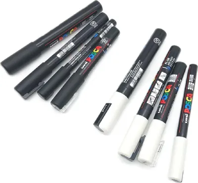 Produktbild von POSCA Stifte Set Marker Kreativbedarf PC5M PC3M vielseitig zum Zeichnen Schreiben und Malen