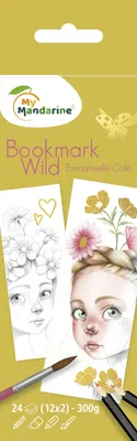Produktbild von My Mandarine 5x Lesezeichen, Bookmark Wild - Gold GY173C