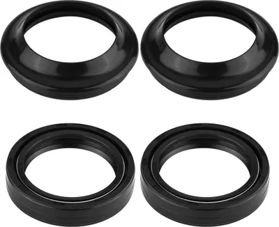 Produktbild von Staubdichtung, verschleißfeste Gummi-Vorderradgabel-Öldichtung 4 Stück/Set Schwarz für Motorrad