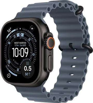 Zdjęcie produktu dla Apple Titanium Finish, Band, Smartwatch, Niebieski, Apple, Apple Watch: 44mm, 45mm, 46mm, 49mm, Fluoroelastomer, Tytan
