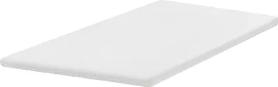 Zdjęcie produktu dla BELIANI Materac nawierzchniowy topper biały lateksowy piankowy 140 x 200 cm z poszewką