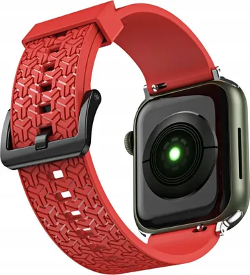 Produktbild von Roter Armband für Apple Watch 7/6/5/4/3/2/SE (41/40/38mm) - Strap Ziffernblattarmband für Smartwatch