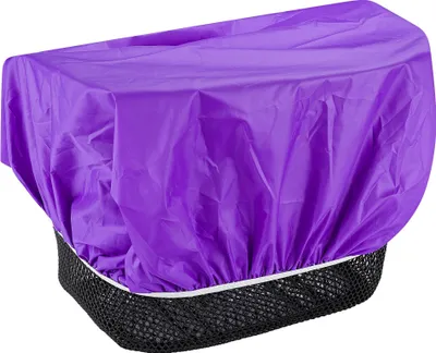 Produktbild von EAZY CASE Fahrradkorb Regenschutz, wasserfester Korbüberzug, Korbabdeckung wasserabweisend, Regenüberzug für Fahrradkorb elastisch, Schutzhaube für Regen, Lila