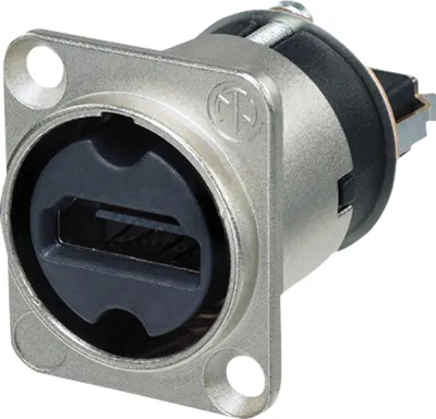 Produktbild von Neutrik HDMI Feedthrough Adapter D-size D-förmiges Gehäuse - Nickel