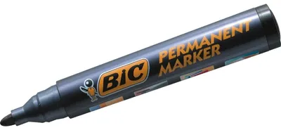 Produktbild von BIC Marking 2000, Schwarz, Rundspitze, Schwarz, 1,7 mm, Tinte auf Alkoholbasis, 145 mm