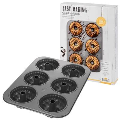 6-fach Backform für Mini-Cakes, Ø 10 cm, antihaftbeschichtet
