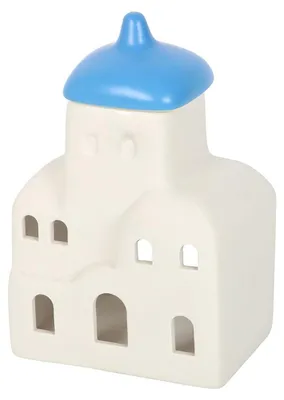 Immagine prodotto di Something Different - Bruciatore a olio "Santorini" SD10989 (taglia unica) (bianco/blu)