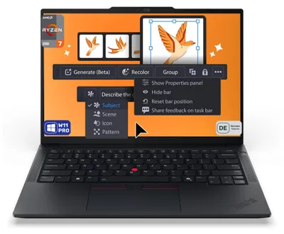 Produktbild von Lenovo ThinkPad E14 Gen 7 Business Laptop, Ryzen 7 250, 14" WUXGA (1920x1200) Display, Radeon 780M Graphics, Deutsches Tastatur-Layout, W11 Pro, 64 GB RAM | 4 TB SSD