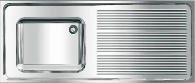 Obrázek produktu pro KWC AR komerční dřez, MAXIMA, nerezová ocel, 1400x432x600 mm, odkapávač vpravo