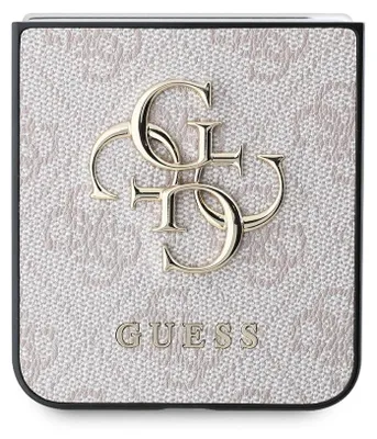 Zdjęcie produktu dla Guess Guhczf64Gmgpi Z Flip6 F741Różowy/Pink Leather 4G Metal Logo