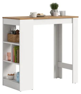 Productafbeelding van Stadsbar-/eettafel (B/H/D: 105x103x51 cm) in wit