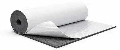 Image de Tapis en feutre autocollant 7 mm, 25 x 75 cm – feutre polyester extra dense, découpable, pour isolation phonique, protection des machines et revêtement de coffre, gris