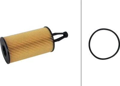 Produktbild von Ölfilter-Einsatz Ø 65 mm HELLA passend für u.a. MERCEDES-BENZ S-KLASSE