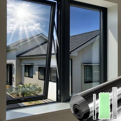 Immagine prodotto di Pellicola adesiva monouso per finestre, oscurante, riflettente, anti-UV, autoadesiva
