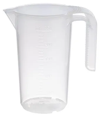 Produktbild von APS 30059 Messbecher STACKABLE, Polypropylen, geprägte Maßskalierung, 0,25 Liter, Ø 7 cm, Höhe 12 cm