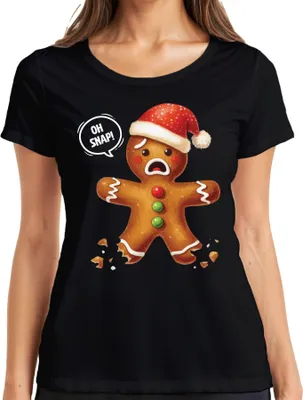 Produktbild von Lebkuchen Schwarzer Humor - Weihnachten Weihnachtsgeschenk Christmas Damen T-Shirt, Schwarz, M