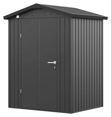 Zdjęcie produktu dla GFP Primeyard domek narzędziowy metalowy 150x120x205 cm domek ogrodowy antracyt