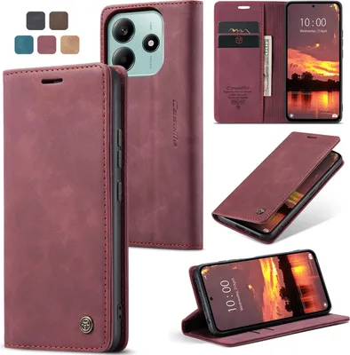 Produktbild von Caseme Handyhülle für Xiaomi Redmi Note 14 5G / Poco M7 Pro 5G-Karmesinrot