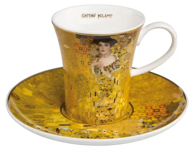 Produktbild von 2er Set Gustav Klimt Espressotassen Adele Bloch-Bauer + Die Erfüllung Goebel
