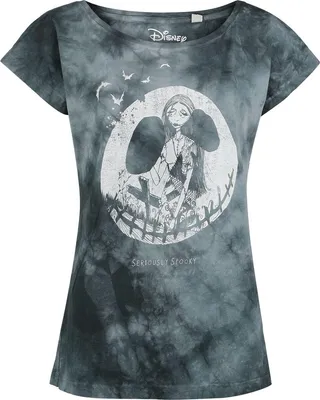 Produktbild von The Nightmare Before Christmas T-Shirt Damen Seriously Spooky Girl- Shirt grau L